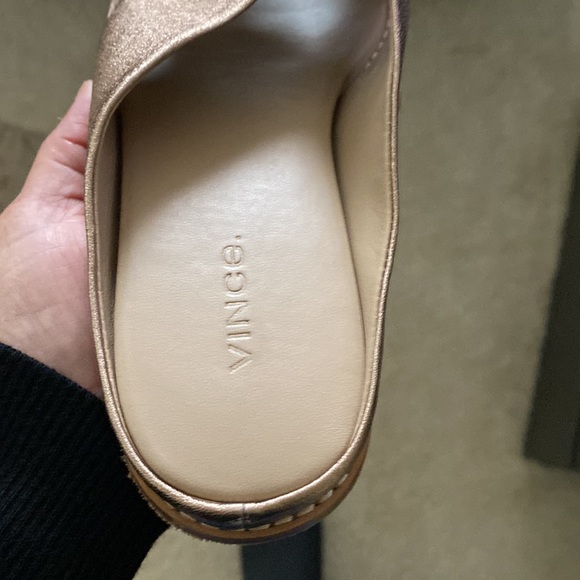 Vince Women's Fairley Leather Slide Sandals - Picture 5 of 6